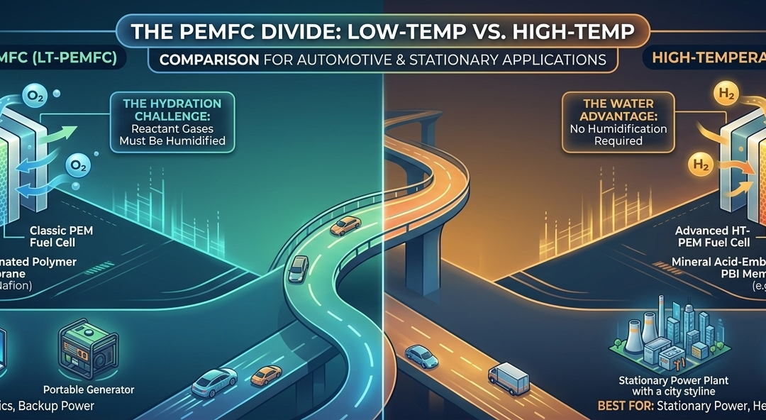 PEMFC Divide Low-Temp vs. High-Temp