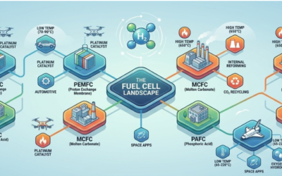 Understanding the Landscape of Fuel Cell Technology: Types of fuel cells